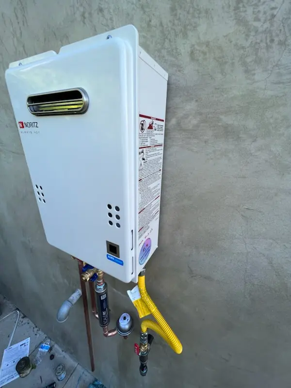 Tankless water heater installation for Booker T. Washington homes